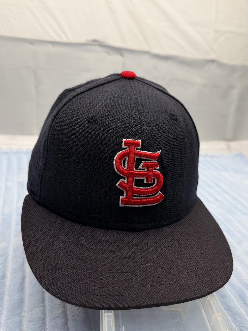 New Era Navy and White 59FIFTY Fitted Baseball Cap